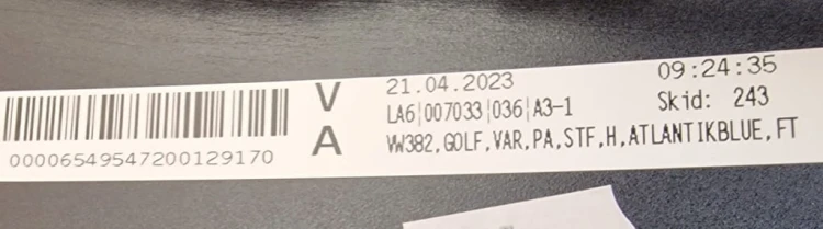 ZDERZAK TYŁTYLNY GOLF 8 KOMBI R-LINE ZDERZAK TYŁ 4PDC 5H9 LP5J