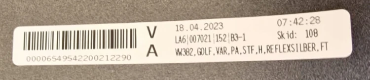 ZDERZAK TYLNY VW GOLF VIII 8 KOMBI LA7W ZDERZAK TYŁ 6PDC 5H9807421F
