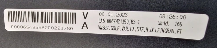ZDERZAK TYLNY GOLF 8 KOMBI R-LINE ZDERZAK TYŁ 6PDC 5H9807421F LX7Z