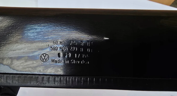 VW GOLF 7 VII PODSZYBIE METALOWE 5G0806275 5G0806239B