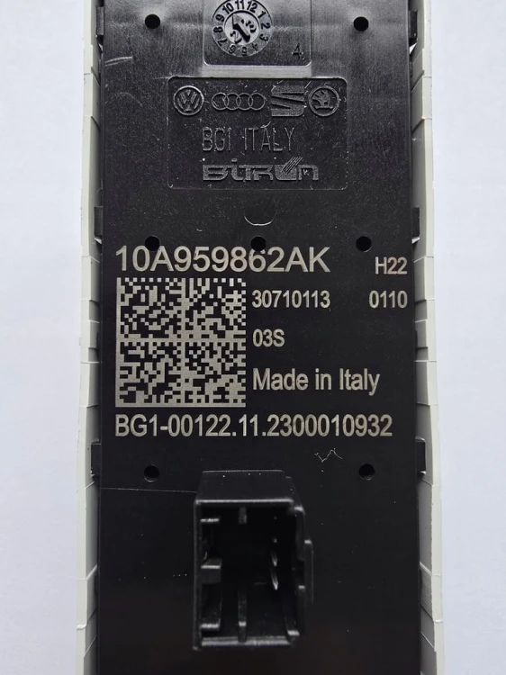 VOLKSWAGEN ID BUZZ PRZEŁĄCZNIK PANEL SZYBY LUSTEREK 10A959862AK