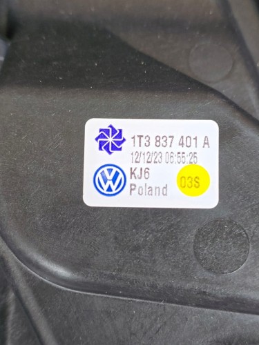 VW ID BUZZ CARGO MECHANIZM PODNOSZENIA SZYBY LEWY PRZÓD 1T3837402A