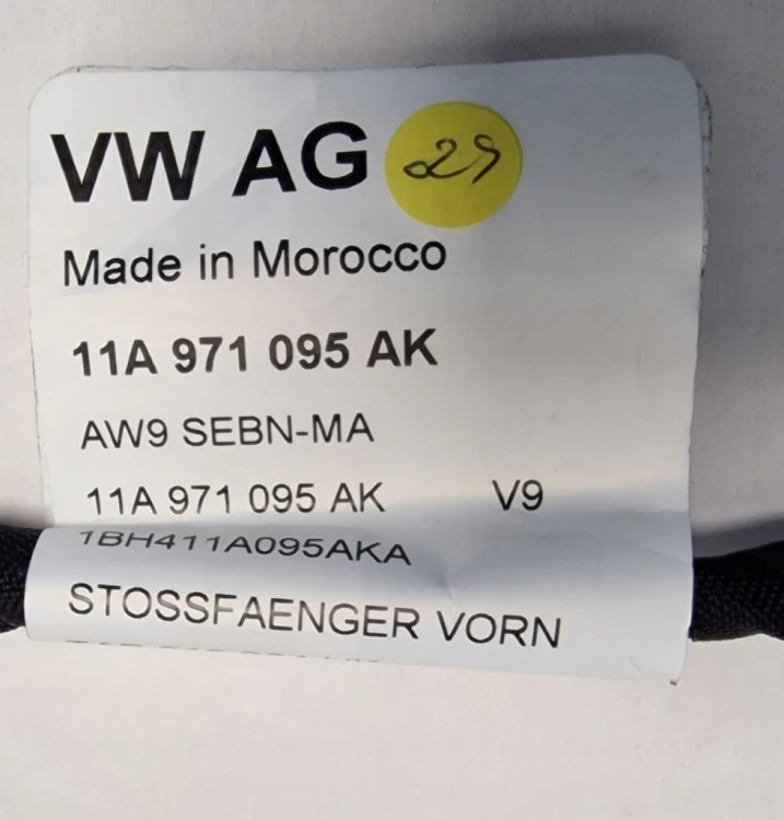 VW ID.4 WIĄZKA 4PDC ZDERZAKA PRZÓD 11A971095AK PODŁACZENIE KAMERY