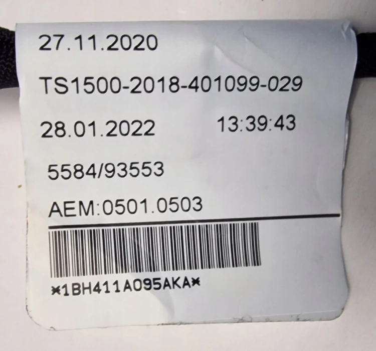 VW ID.4 WIĄZKA 4PDC ZDERZAKA PRZÓD 11A971095AK PODŁACZENIE KAMERY