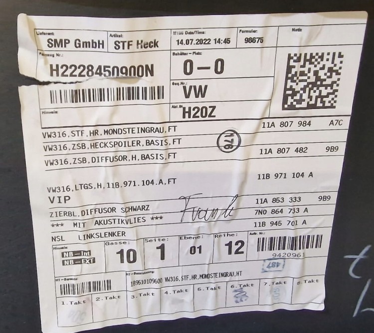 VW ID.4 ZDERZAK LA7C TYŁ TYLNY 4PDC 11A807521