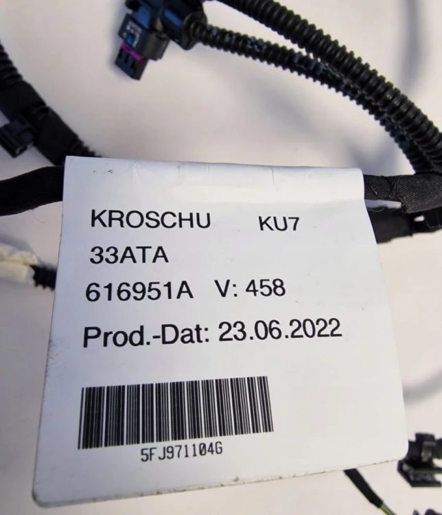 WIĄZKA ZDERZAKA TYŁ SEAT TARRACO 5FJ971104G 6 PDC WTYCZKA POD EASY OPEN