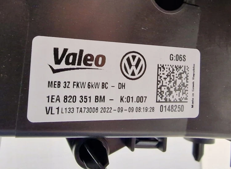 VW ID.3 NAGRZEWNICA VALEO NOWA 1EA820351BM