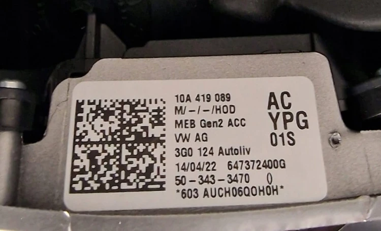 VW ID.3 KIEROWNICA DOTYKOWA SKÓRA 10A419089 AC