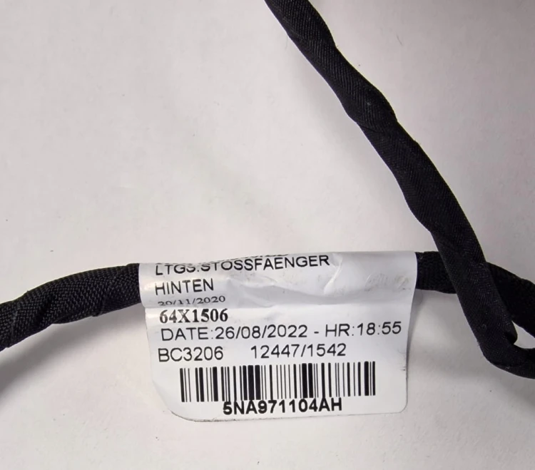 VW TIGUAN WIĄZKA PDC ZDERZAK TYŁ 6PDC 5NA971104AH