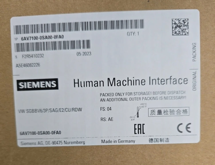 Siemens HMI Human Machine Interface Stacja sterująca 6AV7100-0SA00-0FA0