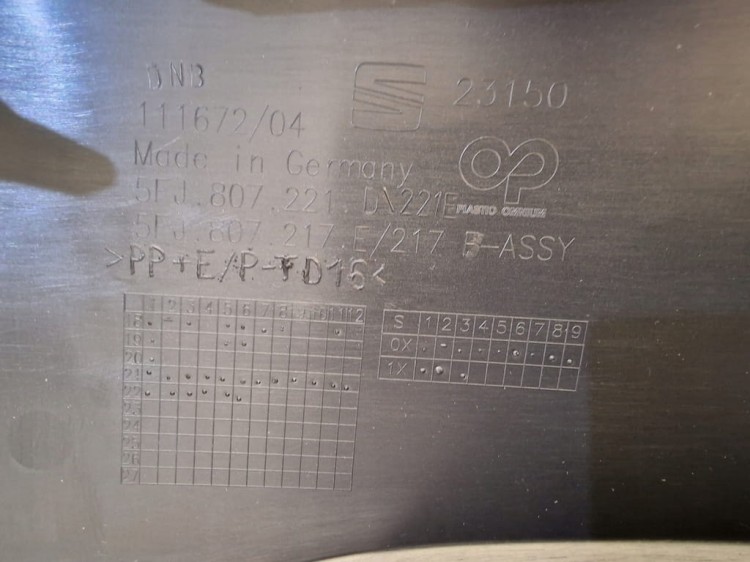ZDERZAK PRZEDNI SEAT TARRACO L0K1 6XPDC ZDERZAK PRZÓD 5FJ807221