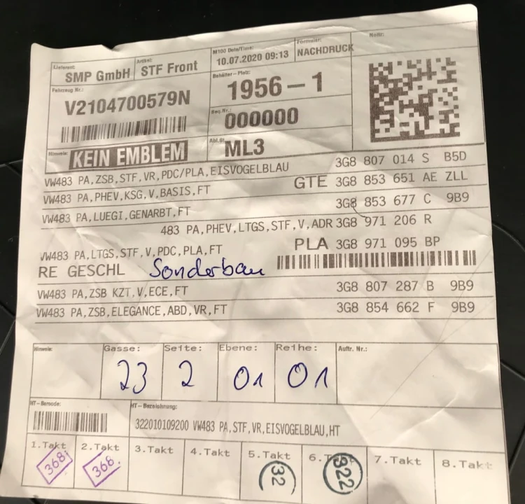 VW ARTEON ELGANCE GTE ZDERZAK PRZEDNI PRZÓD KOMPLETNY 6PDC LB5D 3G8