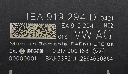 VW AUDI SKODA SEAT MODUŁ STEROWNIK PDC PARKOWANIA 1EA919294D