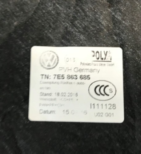VW T6 TRANSPORTER 7E5863685 WYGŁUSZENIE