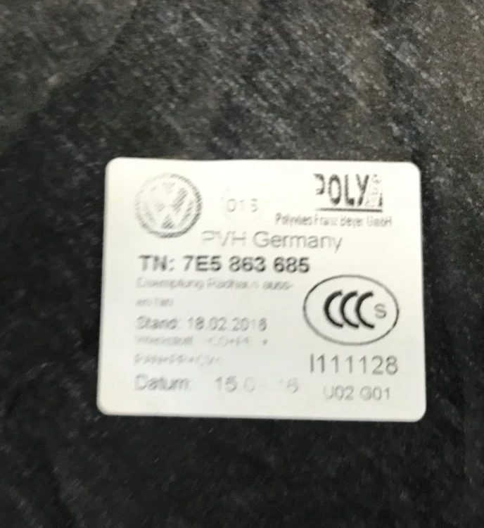 VW T6 TRANSPORTER 7E5863685 WYGŁUSZENIE