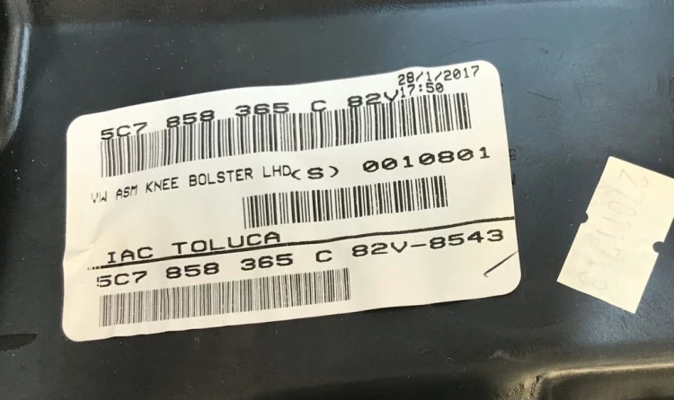 VW JETTA OSŁONA POD KIEROWNICĘ 5C7858365C