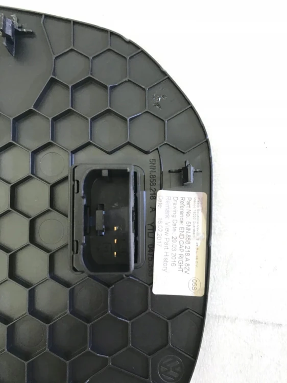 VW TIGUAN ZAŚLEPKA KONSOLI DESKI 5NN858218A AIRBAG