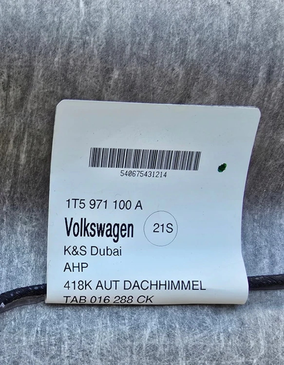 Podsufitka 1T5867501 M 2YR VW ID BUZZ ID.BUZZ CARGO
