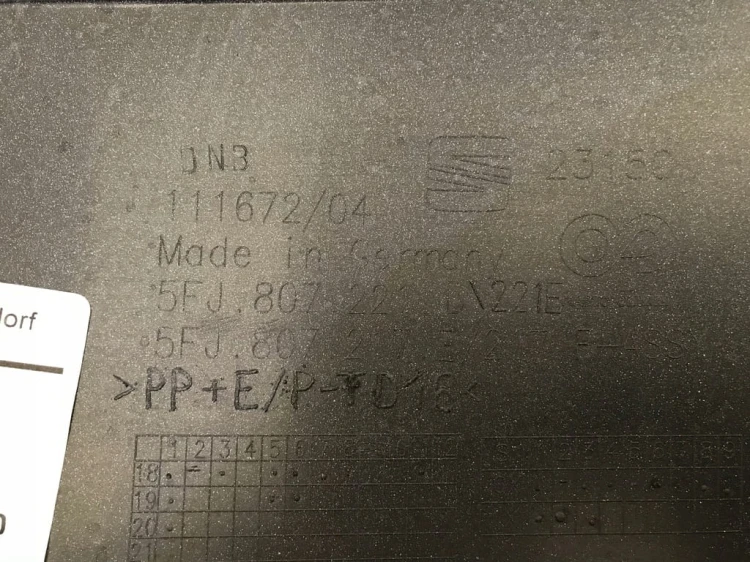 ZDERZAK PRZEDNI SEAT TARRACO L0K1 6XPDC ZDERZAK PRZÓD 5FJ807221