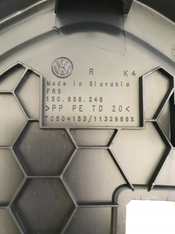 VW UP MII CITIGO OSŁONA DESKI KONSOLI 1S0858248