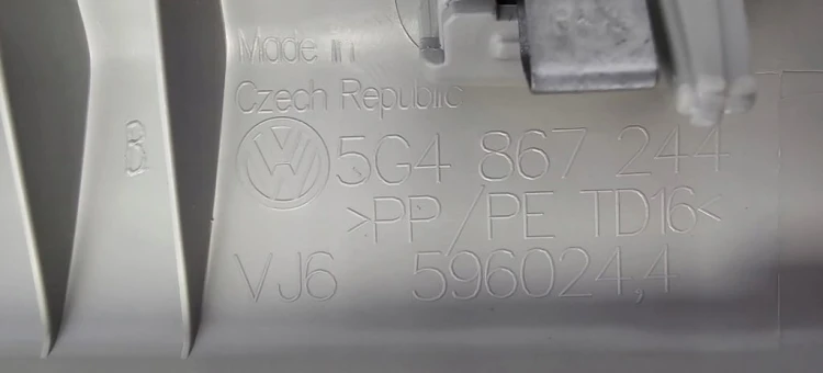 GOLF VII OSŁONA SŁUPKA PRAWA AIR BAG PAS REGULACJA 5G4868312 5G4867244B VJ6