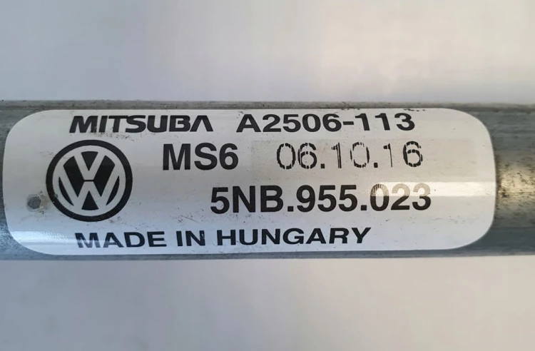 VW TIGUAN MECHANIZM WYCIERACZEK PRZÓD 5NB955023