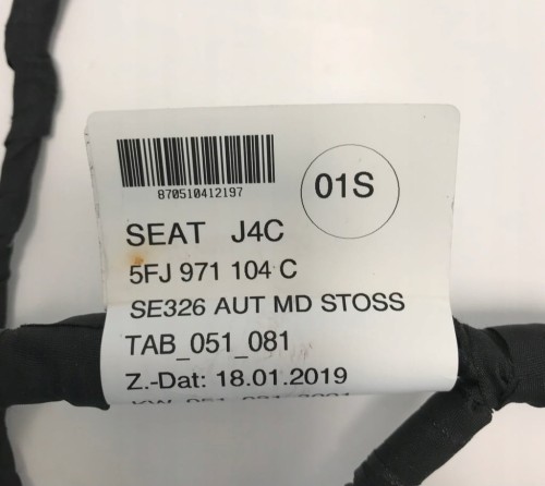 WIĄZKA ZDERZAKA TYŁ SEAT TARRACO 5FJ971104C 6PDC WTYCZKA DO EASY OPEN
