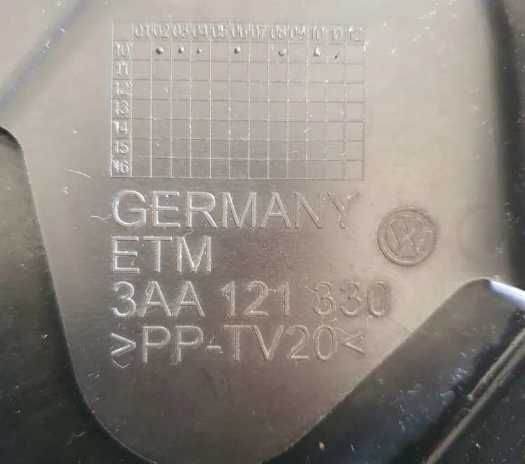 VW PASSAT B7 WZMOCNIENIE PASA PRZEDNIEGO CHŁODNICE