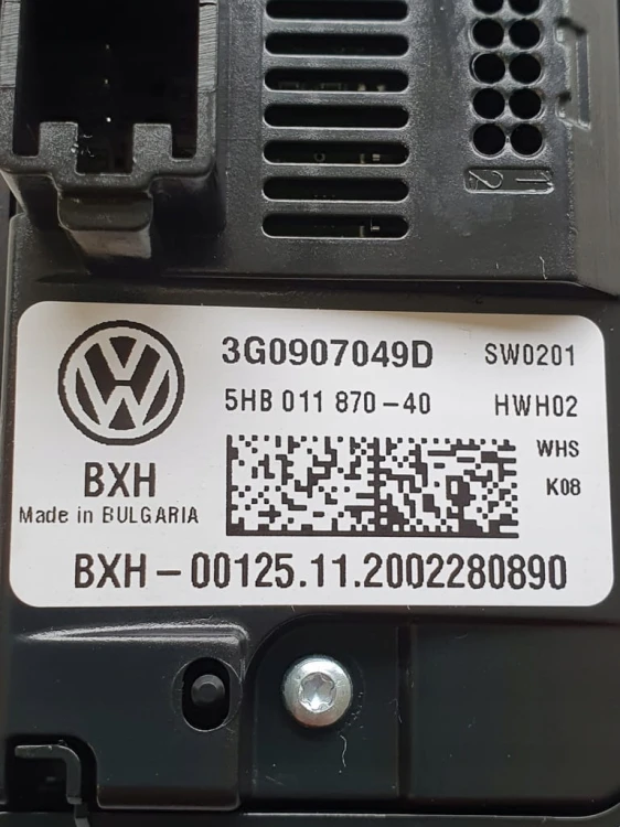 VW SKODA AUDI SEAT PANEL KLIMATYZACJI TUNELU 3G0907049D