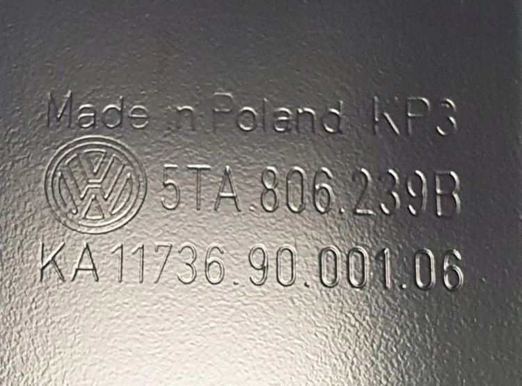 VW TOURAN PODSZYBIE METALOWE 5TA806239B