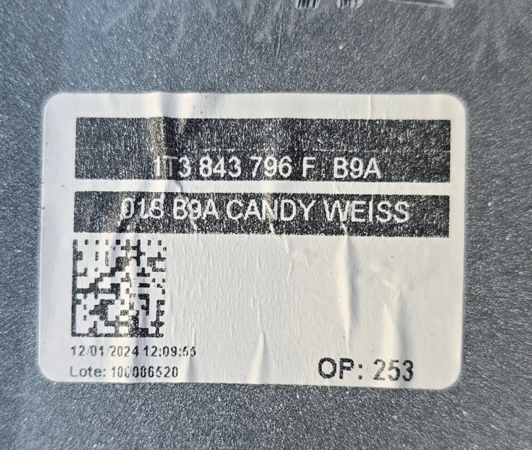 VW ID BUZZ CARGO LISTWA DRZWI PRZESUWNYCH PRAWA 1T3843796F LB9A
