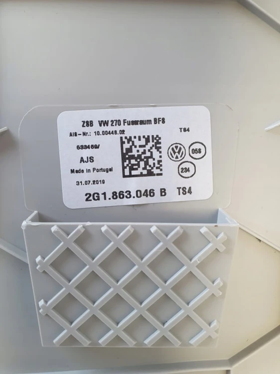 VW POLO 2G OSŁONA TUNELU PRAWA 2G1863046B