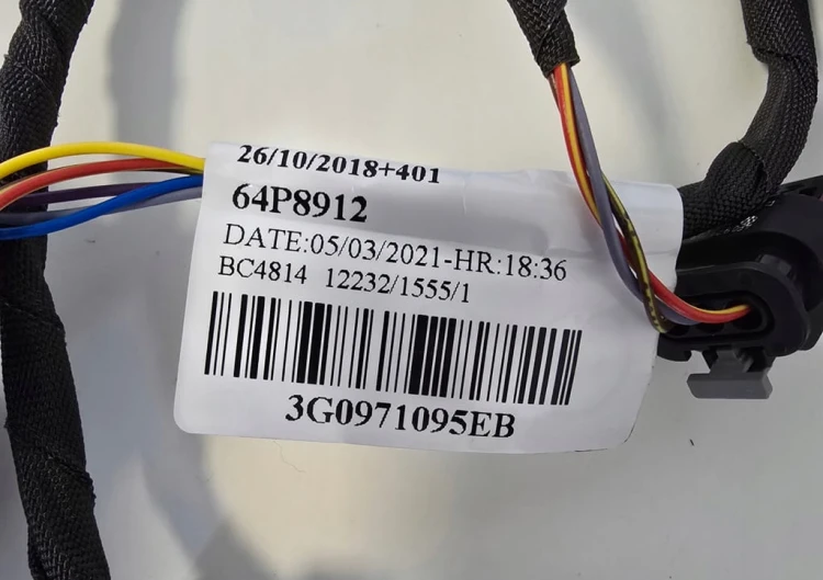 WIĄZKA KABLI ZDERZAKA 4 PDC PRZÓD PRZEDNIA VW PASSAT B8 3G0971095EB