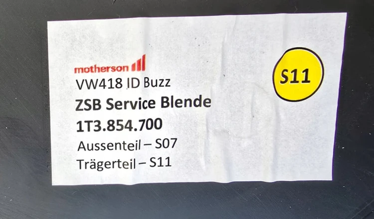 VW ID BUZZ MASKA POKRYWA SILNIKA BIAŁA CANDYWEISS LB9A 1T3854700