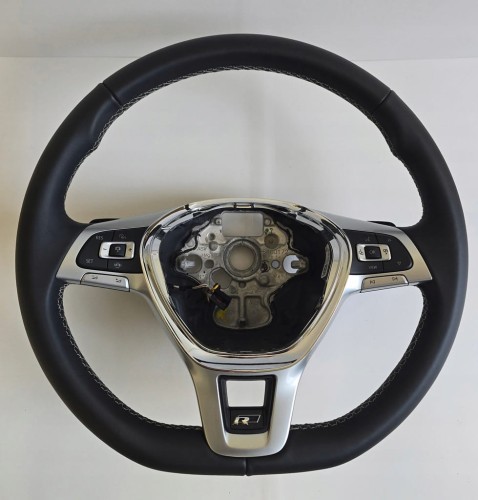 VW TOUAREG III R-LINE WIELOFUNKCYJNA SKÓRZANA KIEROWNICA 760419091AA RJW