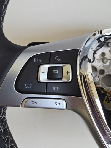 VW TOUAREG III R-LINE WIELOFUNKCYJNA SKÓRZANA KIEROWNICA 760419091AA RJW