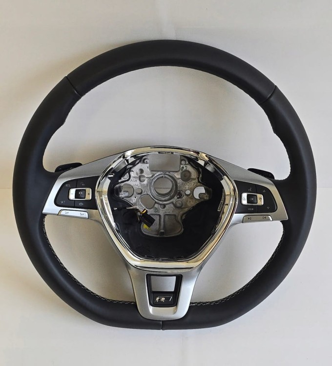 VW TOUAREG III R-LINE WIELOFUNKCYJNA SKÓRZANA KIEROWNICA 760419091AA RJW