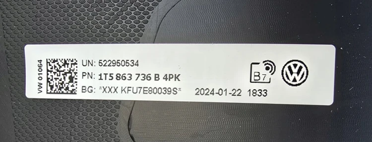 VW ID BUZZ CARGO NAKŁADKA PROGU STOPIEŃ 1T5863736B DRZWI PRZESUWNYCH