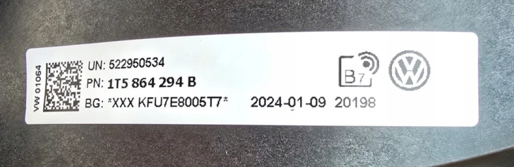 VW ID BUZZ CARGO ŚLIZG MOCOWANIE PRAWE PODSTOPNIA ID BUZZ CARGO 1T5864294B