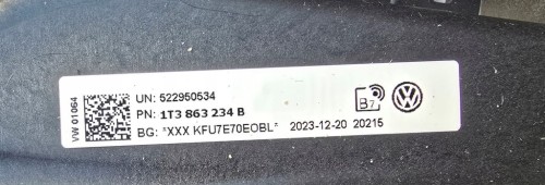 VW ID BUZZ CARGO ŚLIZG MOCOWANIE PRAWE PODSTOPNIA ID BUZZ CARGO 1T3863234B