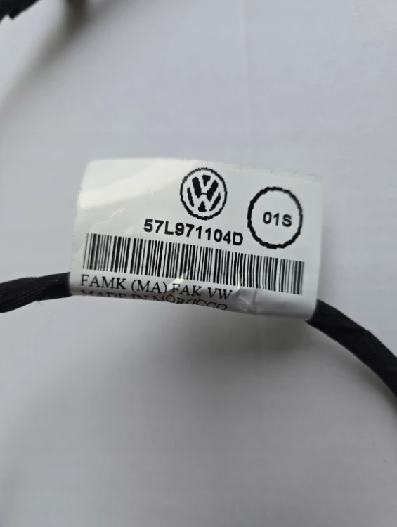Wiązka instalacja zderzaka tył VW Tayron 57L971104D 6 PDC oryginał
