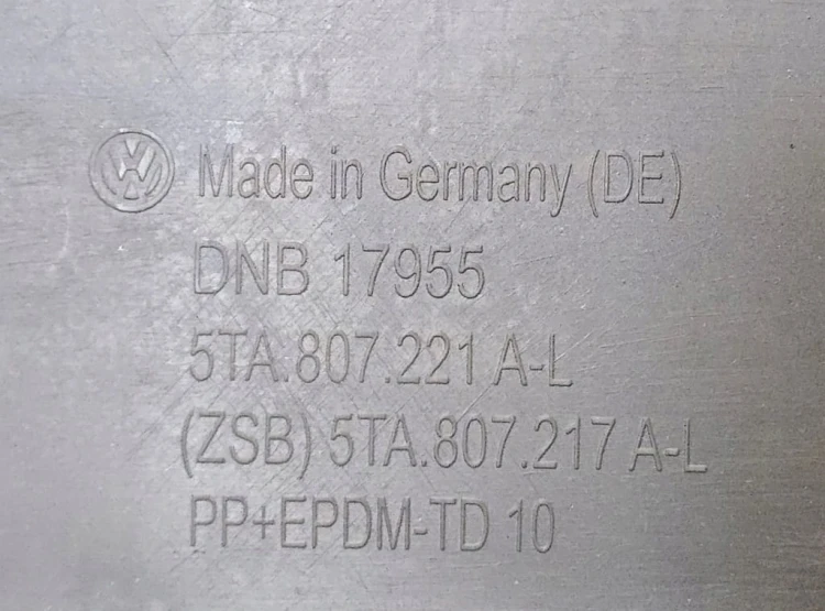 VW TOURAN ZDERZAK PRZEDNI PRZÓD LC5B 5TA807221 6 PDC SPRYSKIWACZE HALOGEN