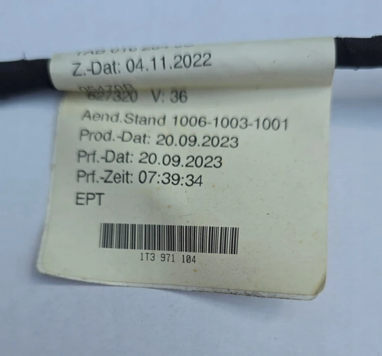 VW ID. BUZZ WIĄZKA INSTALACJA 4 PDC ZDERZAKA TYŁ TYLNA 1T3971104