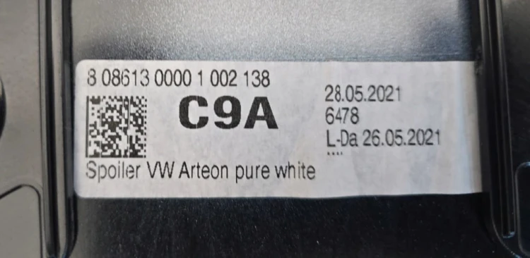 SPOJLER LOTKA TYŁ TYLNA KLAPY BAGAŻNIKA VW ARTEON 3H 3G7827933B LC9A