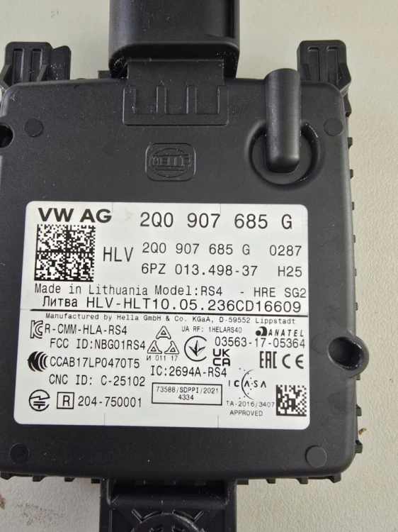VW SEAT SKODA AUDI SENSOR RADAR ASYSTENT PASA RUCHU 2Q0907685G