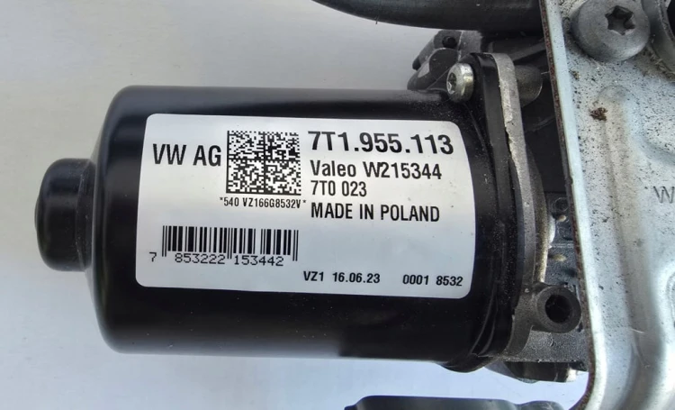 MECHANIZM SILNIK WYCIERACZEK VW TRANSPORTER MULTIVAN T7 7T1955023 7T1955113