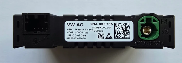VW AUDI SKODA SEAT PANEL SCHOWKA TUNELU USB-C 5NA035736