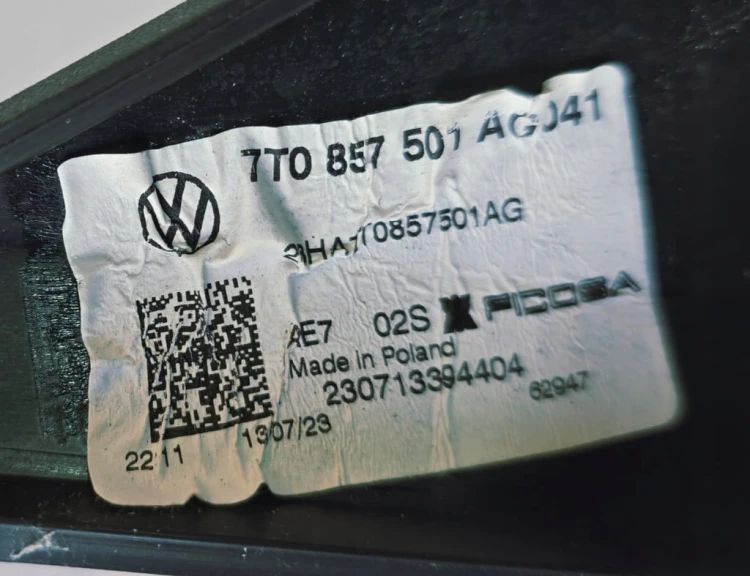 VW Transporter Multivan T7 LUSTERKO LEWE ORYGINAŁ 9+2 PIN 7T0857501AG