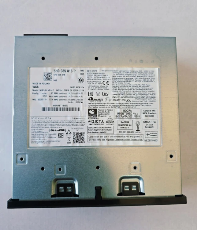 CZYTNIK NAWIGACJI MULTIMEDIA MIB3 MQB37w 5H0035816P VOLKSWAGEN T7