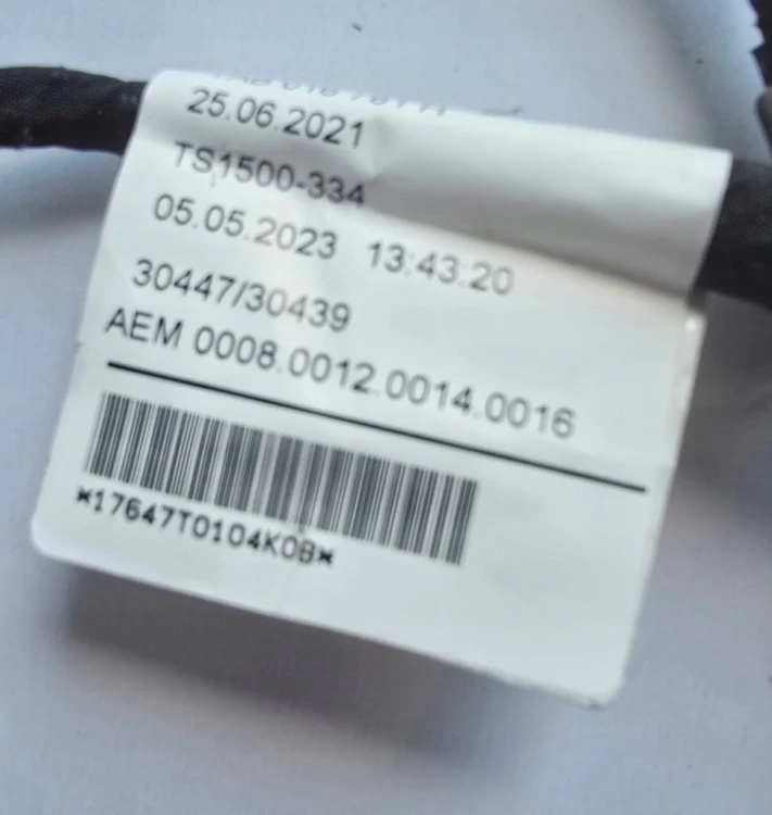 VW T.7 MULTIVAN WIĄZKA INSTALACJA 4PDC ZDERZAKA TYLNI TYŁ 7T0971104K